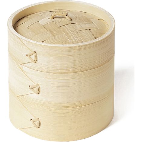 Cuiseur vapeur portable d'extérieur, petit format, pour raviolis vapeur, cuiseur vapeur en bambou, ustensiles de cuisine pour le camping et les pique-niques, compatible avec les bols Sierra (1/5)