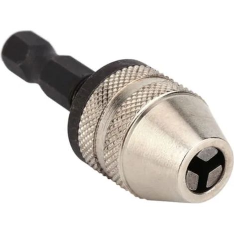 mandrin à changement rapide pour meuleuse électrique 0,3-3,6 mm, mandrin à trois mors réducteurs à ressort hexagonal 1/4 (1/4)