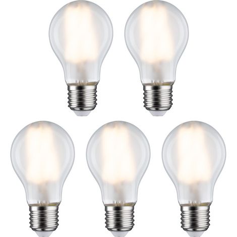 PAULMANN 29090 LED CEE E (A - G) E27 FORME DE POIRE 7 W BLANC CHAUD (Ø X H) 60 MM X 106 MM 5 PC(S) (1/5)