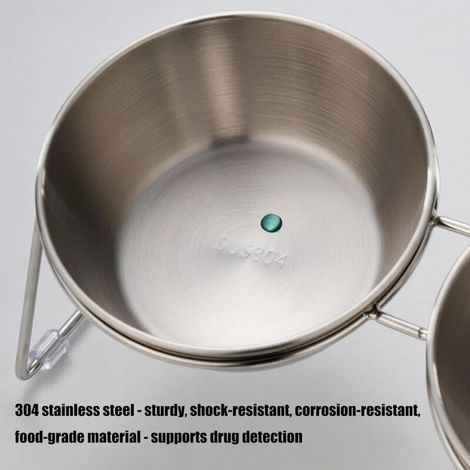 Support surélevé réglable pour gamelle pour chien avec mangeoires pour la plupart des chiens (1/2)