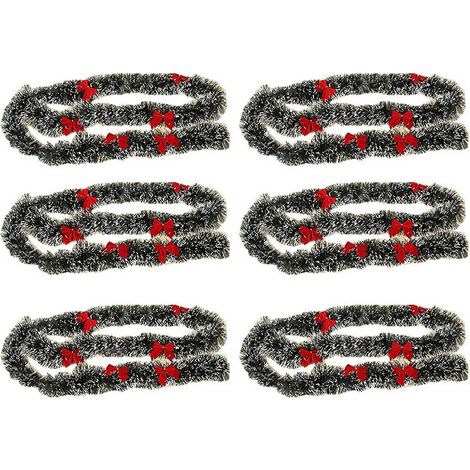 6 x 2 m Heiligabend-Dekoration, Bar-Tops, Band, Girlande, Weihnachtsbaum, Küche, Ornamente, Party-Dekoration (1/5)