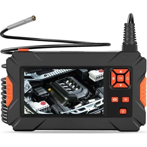 Schermo per telecamera endoscopica industriale portatile da 4,3", impermeabile IP67, endoscopio da 3,9 mm, cavo rigido con luci LED regolabili, per ispezione automobilistica, 2 m (1/4)