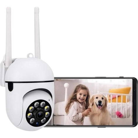 Caméra de Surveillance sans Fil 5MP PTZ (1/2/3/4 pièces) avec Wi-FI IP, Suivi Humain, Audio bidirectionnel et Vision Nocturne Couleur.(5MP 1PCS Camera) (1/5)