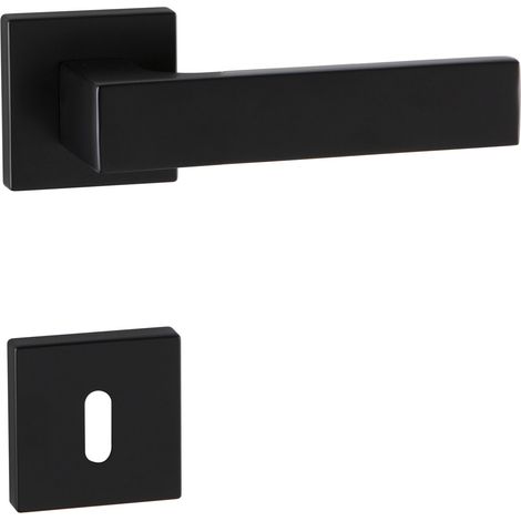 MARCHESI Drückergarnitur BUDAPEST Rosette BB, 38-45 mm, Zamak schwarz matt (1/3)