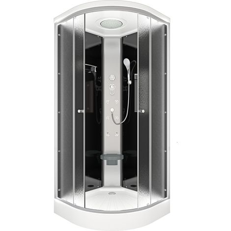 Duschkabine Fertigdusche Dusche Komplettkabine D10-23M0 100x100 cm ohne 2K Scheiben Versiegelung (1/5)