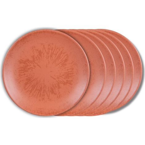 Table Passion - Assiette à dessert Onyx 21 cm Terracotta (lot de 6) (1/5)