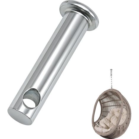 Bouchons de goupille argentés pour hamac, kit de suspension universel en acier inoxydable, pièces de rechange pour chaise à œufs, accessoires de suspension pour chaises hamac, porche, chaises œufs (1/5)