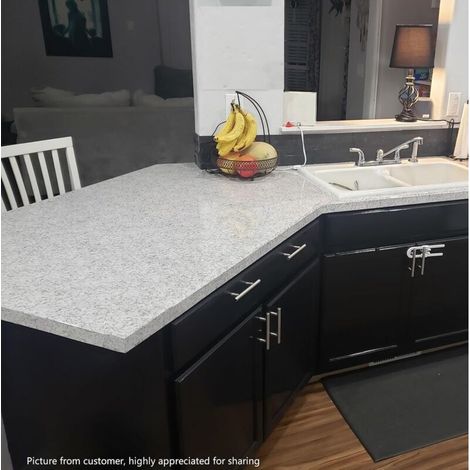 40 cm x 5 m selbstklebende Granit-Tapete, wasserfest, Marmoroptik, für Küchenarbeitsplatten, Küchenrückwände, abnehmbare Küchenrückwand für Küchenmöbel und Kücheninseln.