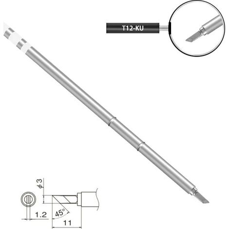 SEQURE T12 Soldering Iron Tips for MSS12SI012SI012 ProSI012 Pro Max T12-KU (1/4)