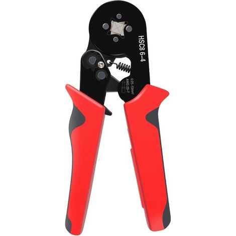Pinza crimpatrice a cricchetto autoregolante per puntalini per cavi, strumento di crimpatura avanzato, adatto per morsettiere e manicotti terminali per cavi - AWG23-7 (1/5)
