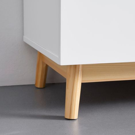 Mömax Kommode Nicole Weiß/Kiefer Echtholz/MDF (1/5)