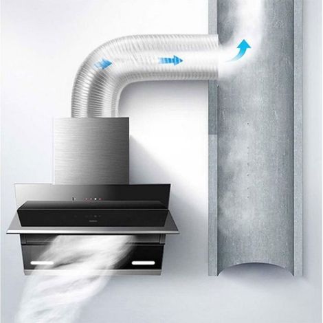 Gaine De Ventilation Flexible - Diamètre 150 Mm - Longueur 1 5 M - Aluminium - Pour Hotte Clim Sèche-Linge - Unité (1/5)