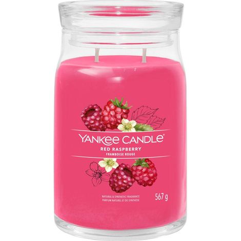 Yankee Candle Signature Duftkerze Himbeerrot