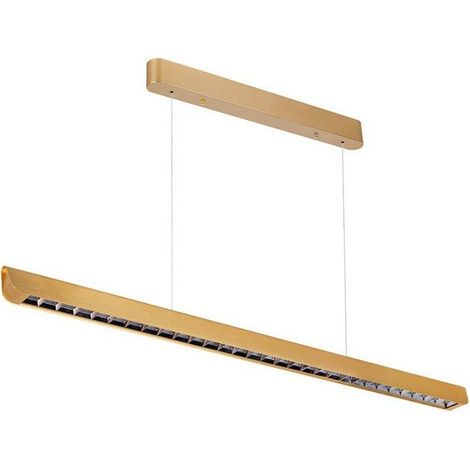 Suspension Linéaire LED 36W CCT Faisceau Concentré 60° Or 120cm - SILUMEN