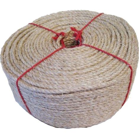 8MM x 220 Metre (720 Foot), Natural Sisal Rope - Decking Garden