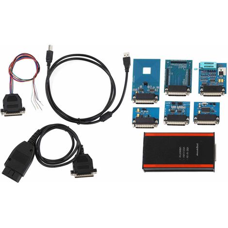 Kit 11 pièces programmateur avec adaptateurs complets pour IPROG Pro 2019 V85, compatible Windows XP/Vista/7/8 (1/5)