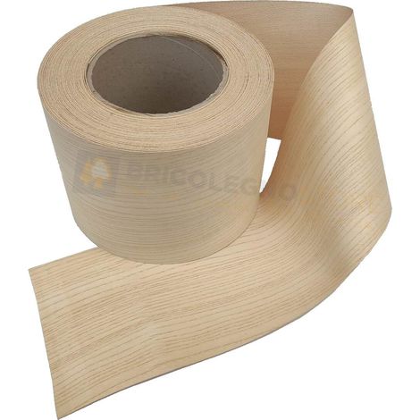 Bordo tranciato impiallacciatura legno precollato da 200 mm varie essenze dimensione disponibile: frassino (1/2)