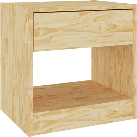 Bedside Cabinet 40x31x40 cm Solid Pinewood vidaXL (1/5)