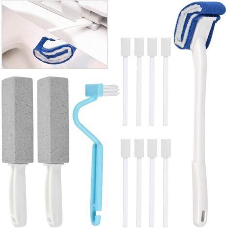 12Pcs Brosse de Toilette en Pierre Ponce de Nettoyage avec Poignée pour Enlever Taches et Anti-calcaire Nettoyage pour Piscine, Plaque de Cuisson, Carrelage cuvette des toilettes (1/5)