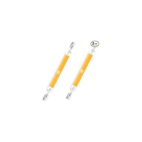 GROOFOO 2Pcs 189MM 20W 220V Lampe à LED R7S Haute Luminosité Modèle Verre COB à Double Extrémité Lampe Remplace les Lampes Halogènes, Faible Consommation d'Énergie Lumière Blanche Froide (1/5)