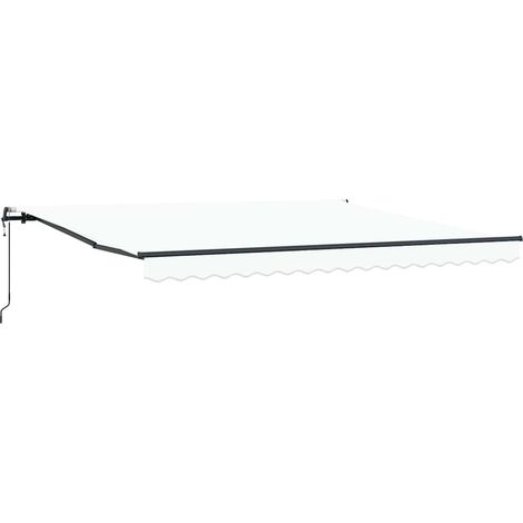 Maison Exclusive - Tenda Retrattile Bianco 400 × 300 cm Tessuto e Alluminio