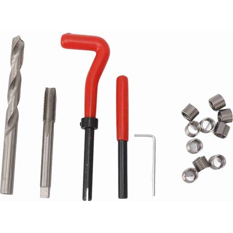 Kit de réparation de filetage M10x1,25, poignée courbée, outil en acier au carbone pour (1/5)