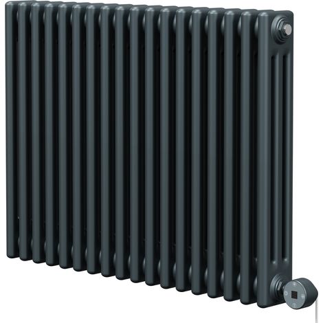 Wholesale Domestic Colosseum Anthracite 600mm x 821mm Horizontal Digital Thermostatic Electric Triple Column Radiator (1/5)