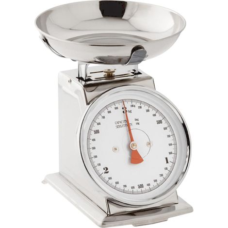 Balance Mécanique de Cuisine – Capacité 5 kg – Bol en Inox Amovible Ø20 cm – Haute Précision pour Pesée Alimentaire – Idéale pour Restauration, Pâtisserie et Cuisine (1/4)