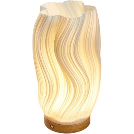 Lampadaire Rechargeable Sans Fil Base Fleur, Éclairage LED Indirect 3 Couleurs Intensité Réglable en Continu Salon Chambre Bureau (1/4)