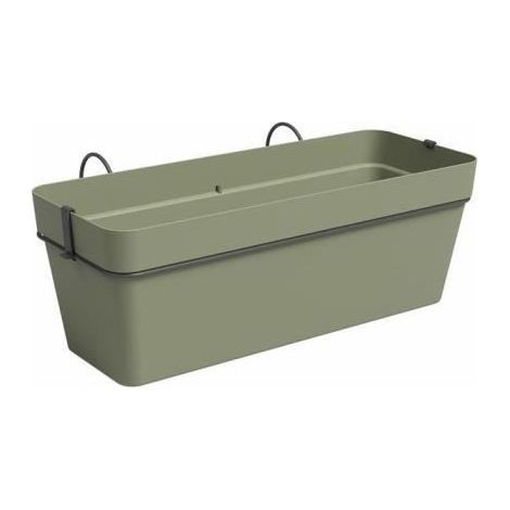ARTEVASI Jardiniere CAPRI RE KIT - 50 ma - Vert cendré L50,2 x P28,5 x H20 cm (1/2)