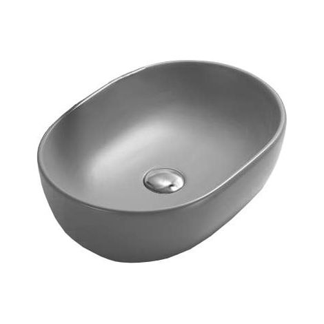 Mexen Viki lavello da appoggio 48 x 35 cm, grigio chiaro opaco - 21054861 (1/2)