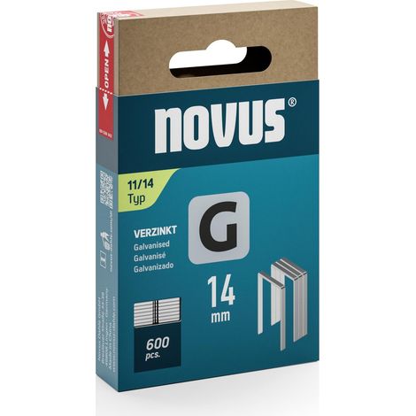 Agrafes en fil plat de type 11, longueur 14 mm, 600 pièces (1/4)
