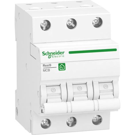 Schneider Electric Leitungsschutzschalter Resi9 3P, 16A, B Charakteristik, 10kA R9F27316 (1/2)
