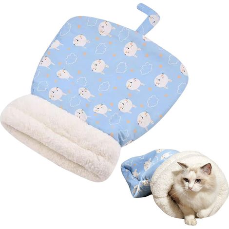 1 Morceau De Sac De Couchage pour Animaux De Compagnie, Sac De Couchage en Peluche Chaud, Fournitures De Couchage - MMCD-ZGL-05506 (1/5)