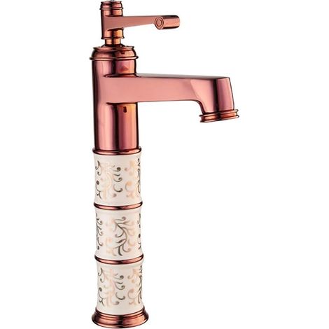 Robinet Salle De Bain, Robinet Lavabo Durable Corps De Cuivre Design Eau Chaude Et Froide Disponible, Poignée Unique Mitigeur Lavabo, Convient Pour Salle Bain Lavabo Et Lavabo
