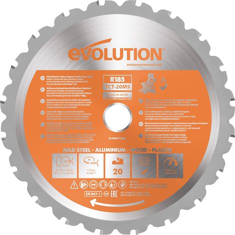 Evolution Lama da 20 denti per taglio multimateriale da 185 mm (solo troncatrici) (1/5)