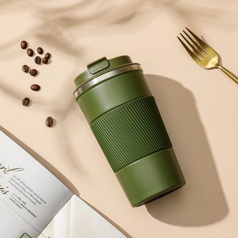 Tasse Thermos À Mesure De Température - Acier Inoxydable 304 - Isolation Sous Vide - Pour Voiture Et Bureau - 350 Ml (1/4)