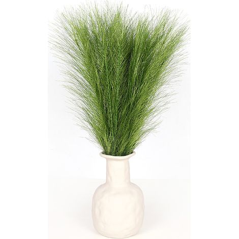 Fausse Herbe De Pampa, 5 Tiges 45 Cm/18 '' Petite Réplique D'herbe De Pampa Duveteuse Plumes De Roseau Pour Remplisseur De Vase Arrangement De Fleurs Salon Cuisine Mariage Bureau Réplique Boh (1/4)