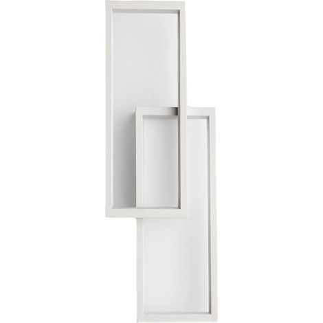 Applique da parete lampada a led doppio rettangolo 32 watt luce bianca 6500k (1/5)