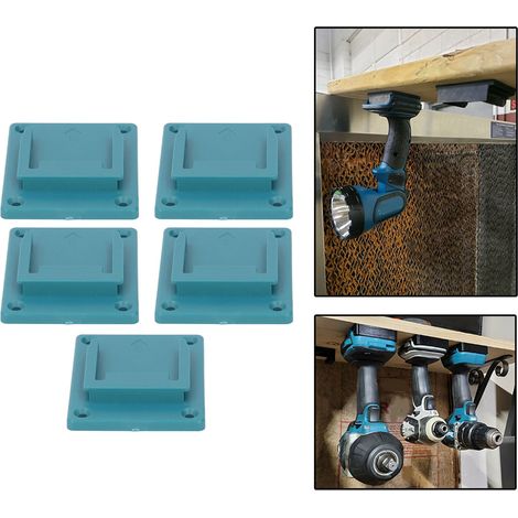 5 supports d'outils électriques bleus Makita/Bosch pour outils à batterie lithium-ion 18 V, non compatibles avec les outils NI-CD 18 V. (1/5)