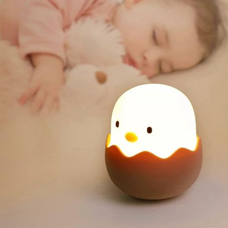 LED-Nachtlicht für Kinder, tragbare, per USB aufladbare Nachtlampe, dimmbar, Silikon-Nachttischlampe für Babyzimmer, Schlafzimmer, zum Lesen und Schlafen im Kinderzimmer.