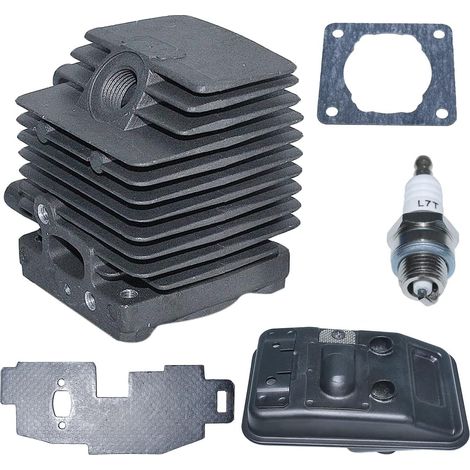 Pour Stihl FS75 FS80 FS85, kit cylindre-piston-joint d'huile 34MM et silencieux 4137-140-0603, kit cylindre, silencieux, joint de silencieux, filtre à carburant, bougie, joint de cylindre, joint d'hui (1/5)