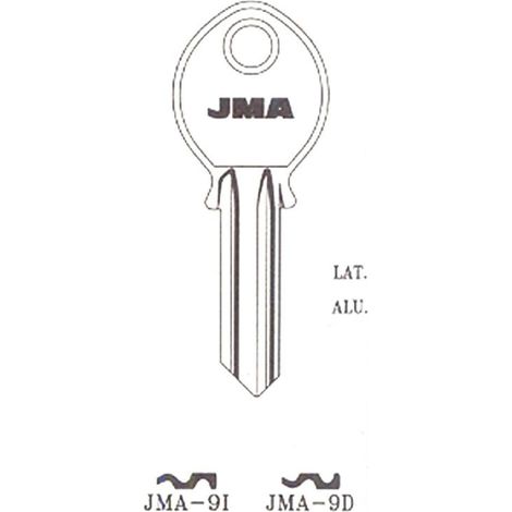 JMA llavin jma-9d acero b c-50 , Llavín en bruto para copia de llave. -Para cerraduras JMA. -Derecha. -Acero. -Caja de 50 unidades.
