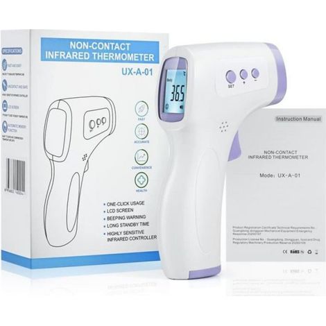 thermomètre frontal infrarouge sans contact pour Bébé, Enfant, Adulte, (1/3)
