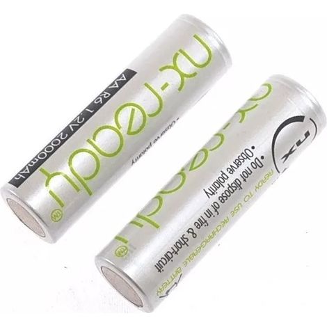 Lot de 2 piles rechargeables AA (LR6)