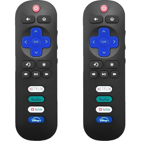 Pieces TV Replacement Remote Control, Compatible with TCL/Hisense Roku/Onn Roku etc (1/5)