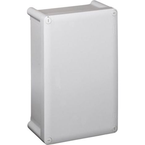 Boîtier industriel plastique IP55 IK07 - 130x130x74mm avec couvercle opaque - RAL7035 - LEGRAND