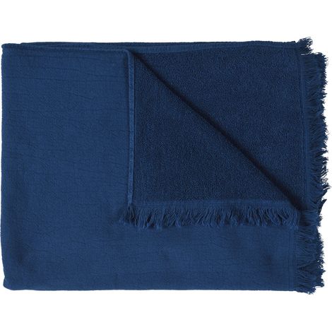 VIVARAISE - Maxi drap de bain Luna Midnight en coton bio 100 x 160 cm (1/3)