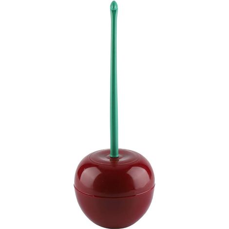 Toilet Brush and Canister Set with Cherry Holder Durable