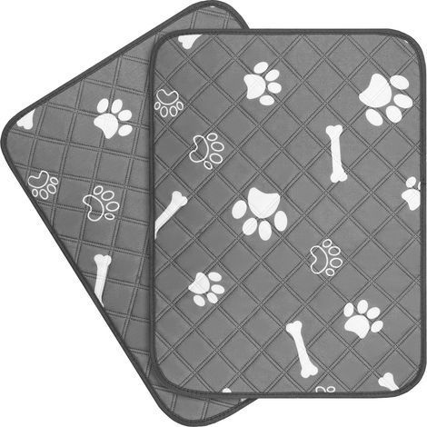 Tapis pour animaux de compagnie à motifs losanges, tapis imperméables pour animaux de compagnie, tapis absorbants pour (1/5)